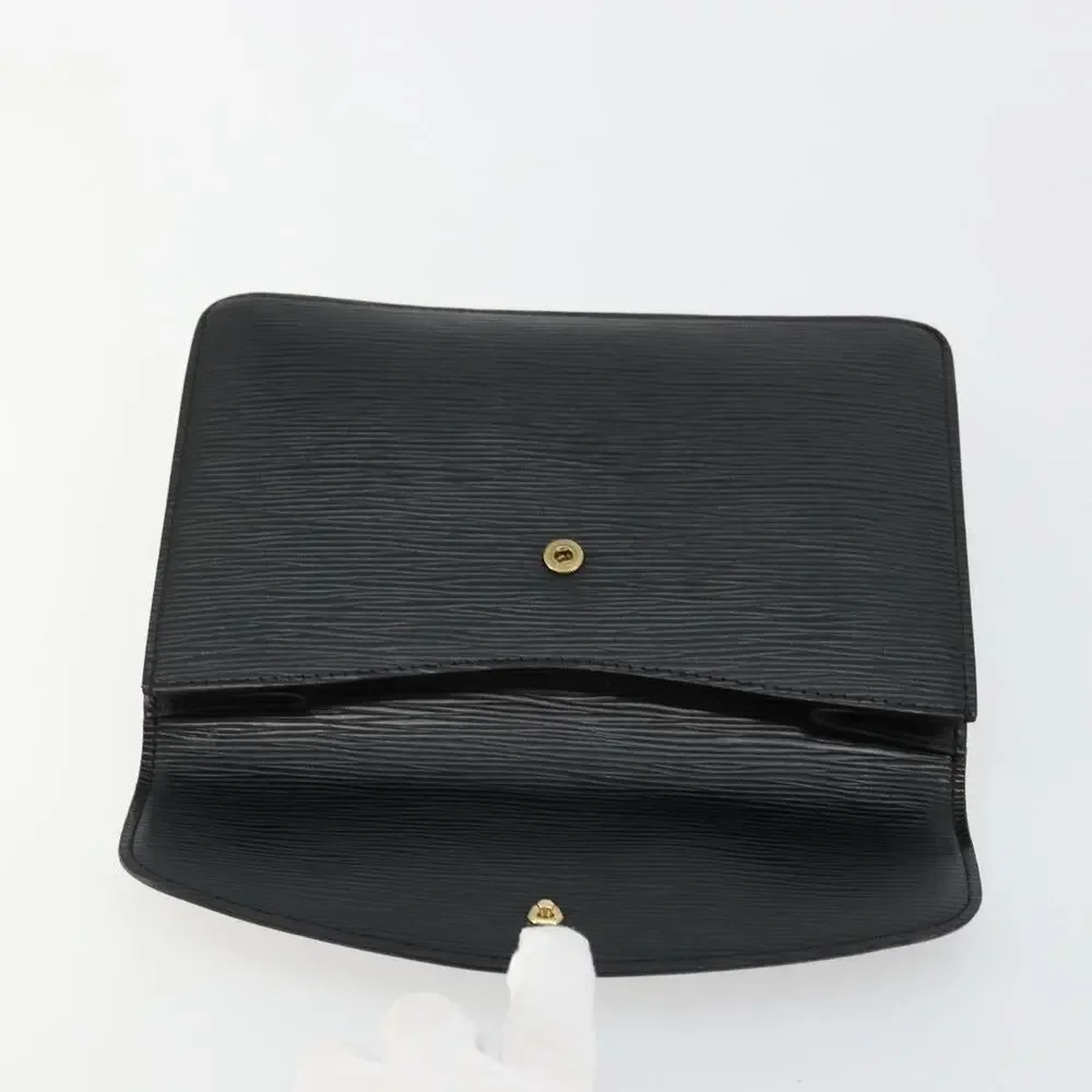 Louis Vuitton Epi Montaigne 23 Clutch Bag Black